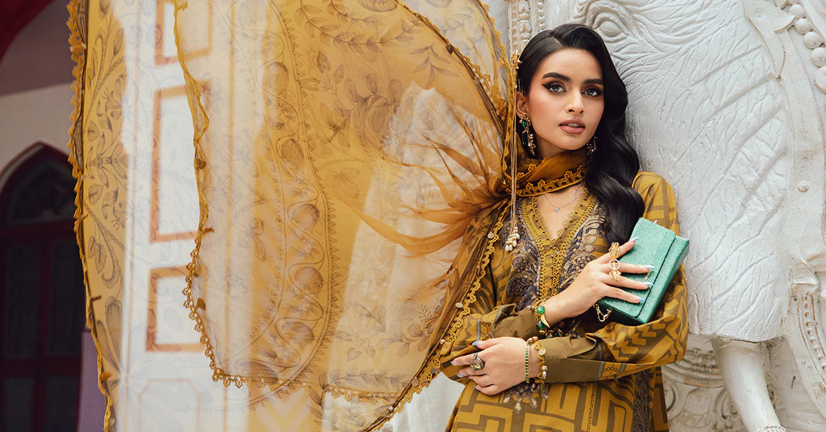 MARIA B. - M. Prints 3 Piece Unstitched Embroidered Cambric Suit | MPT-2703-A