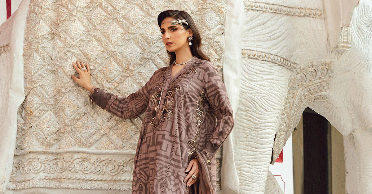 MARIA B. - M. Prints 3 Piece Unstitched Embroidered Cambric Suit | MPT-2703-B