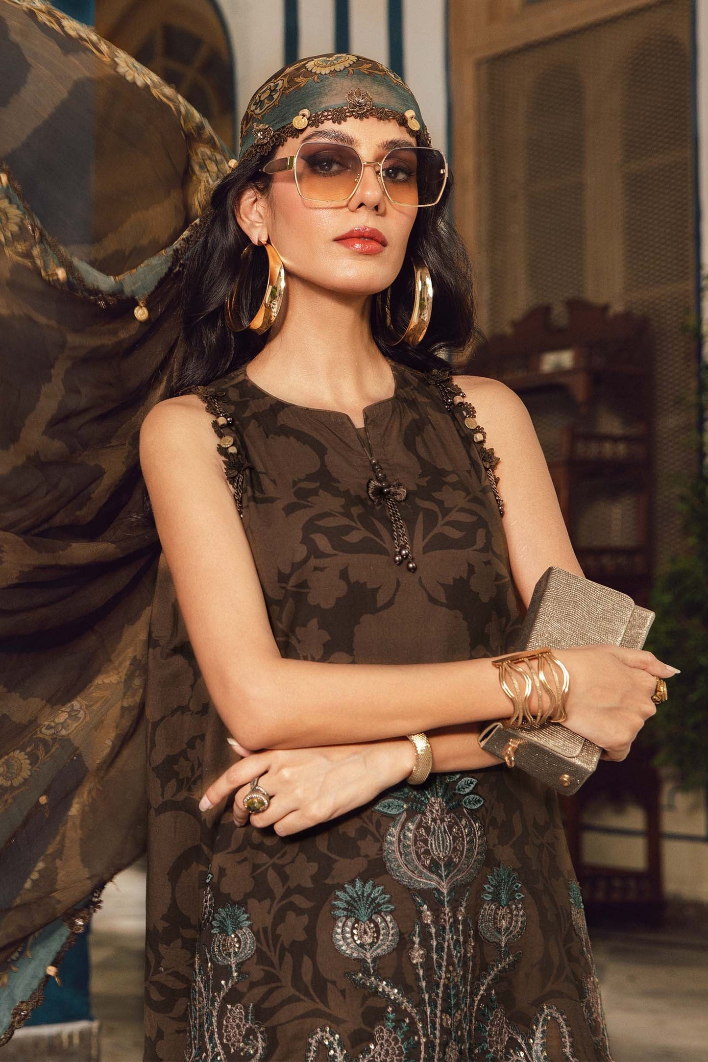 MARIA B. - M. Prints 3 Piece Unstitched Embroidered Cambric Suit | MPT-2704-A