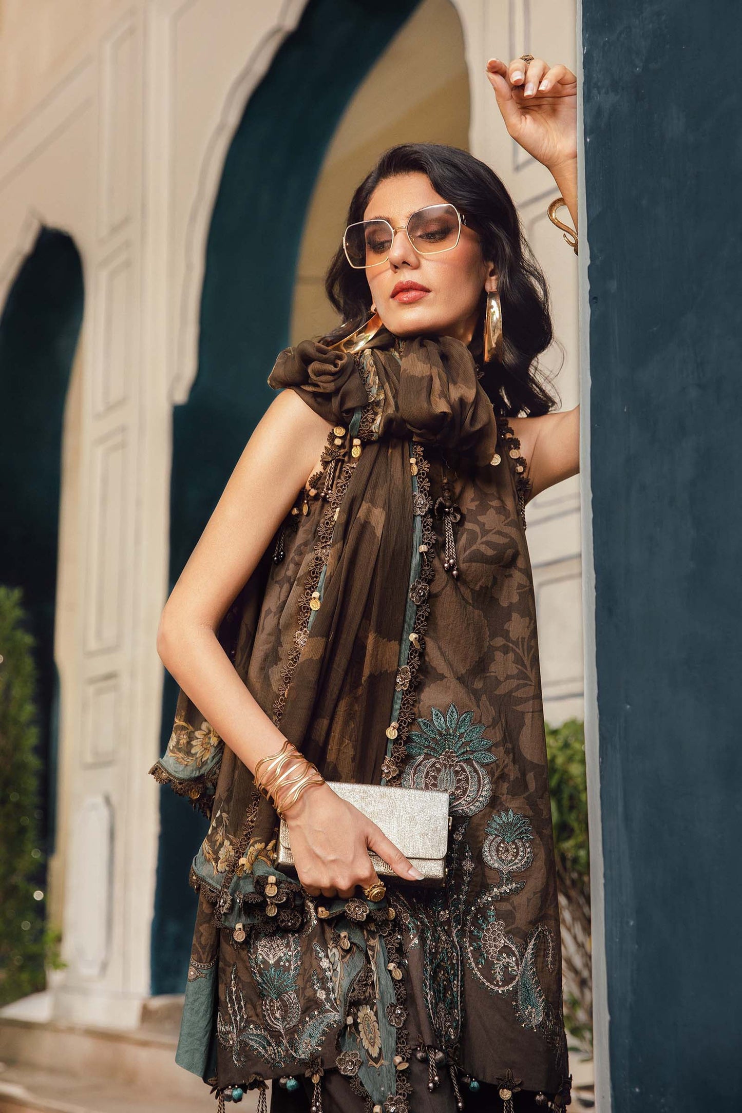 MARIA B. - M. Prints 3 Piece Unstitched Embroidered Cambric Suit | MPT-2704-A