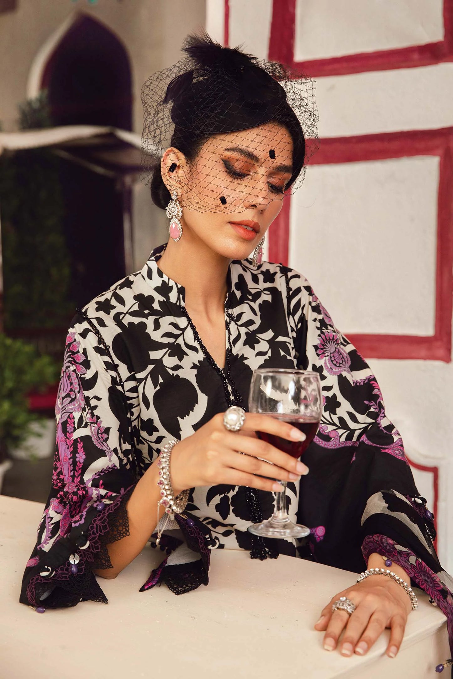 MARIA B. - M. Prints 3 Piece Unstitched Embroidered Cambric Suit | MPT-2704-B