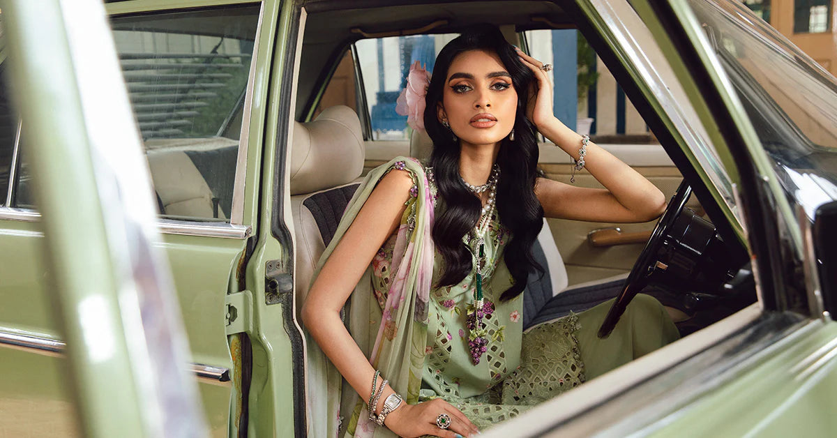 MARIA B. - M. Prints 3 Piece Unstitched Embroidered Cambric Suit | MPT-2706-A