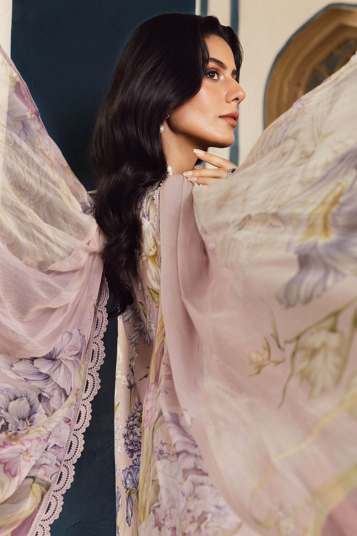 MARIA B. - M. Prints 3 Piece Unstitched Embroidered Cambric Suit | MPT-2708-A