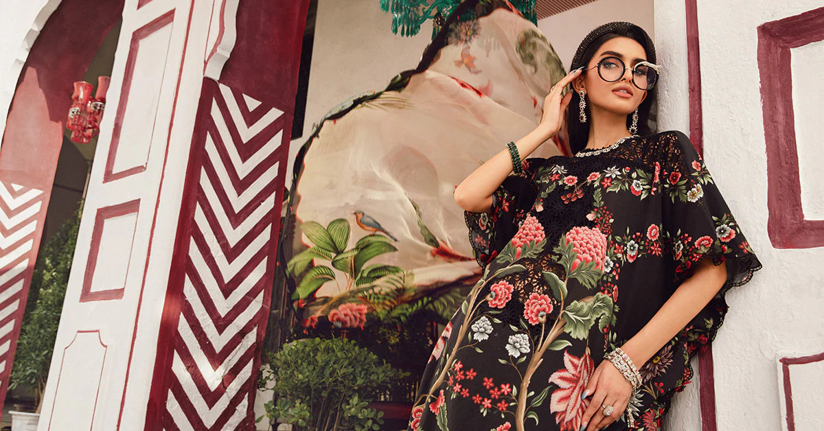 MARIA B. - M. Prints 3 Piece Unstitched Embroidered Cambric Suit | MPT-2709-B