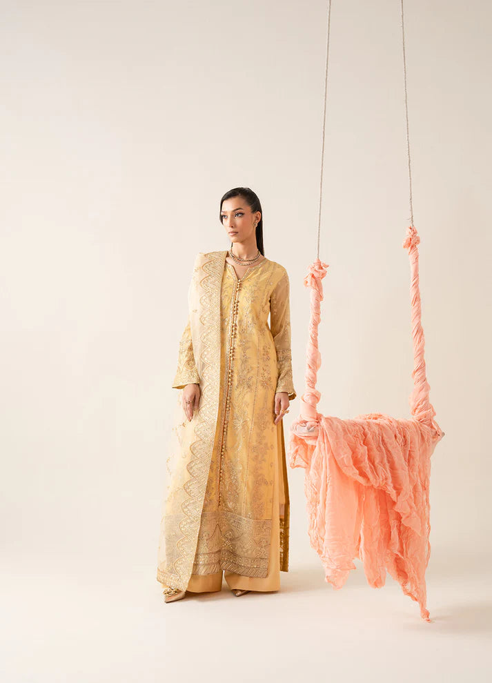 FREESIA ZAIB 3 Piece Embroirdered Chiffon LYA - FS50126