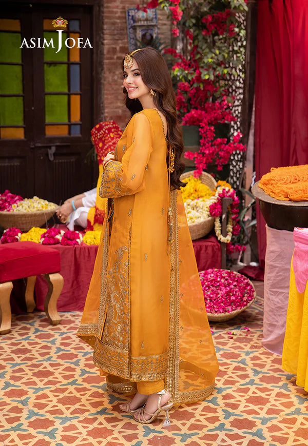 ASIM JOFA AJEM-12 EMBROIDERED ORGANZA 3 PCS
