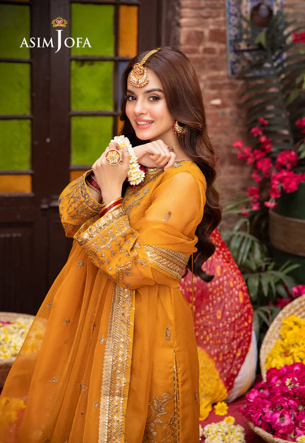 ASIM JOFA AJEM-12 EMBROIDERED ORGANZA 3 PCS