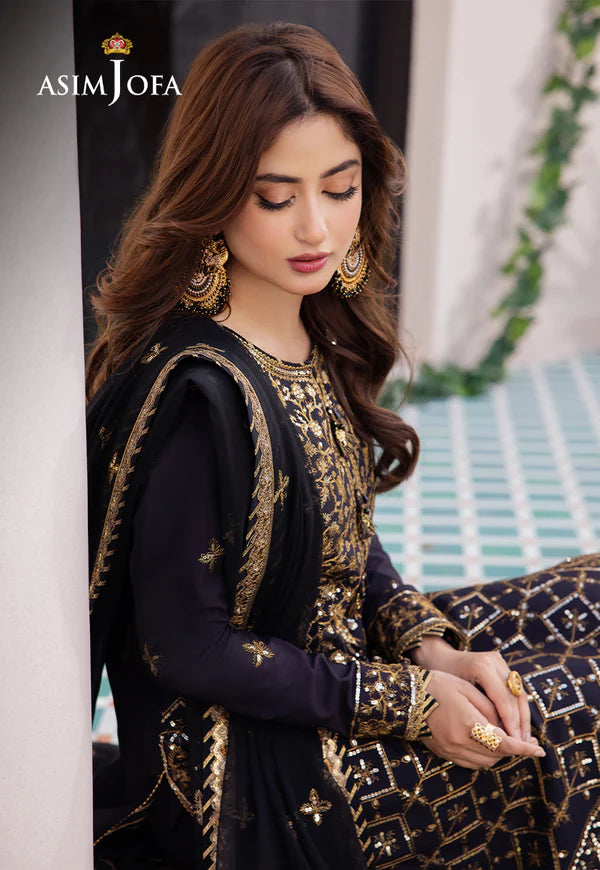ASIM JOFA AJCF-04 EMBROIDERED BOSKI SILK 3 PCS