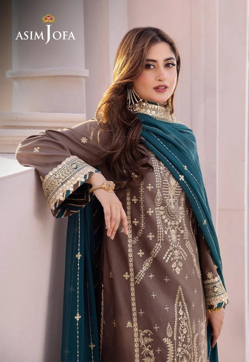 ASIM JOFA AJCF-30 EMBROIDERED CHIFFON 3 PCS