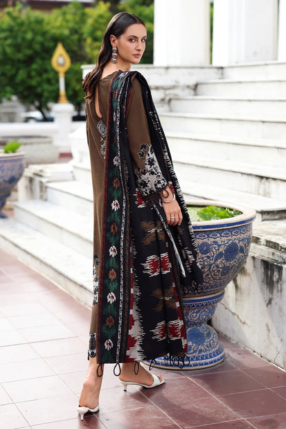 CHARIZMA Aniq Vol-01 2025 Fall Winter 3-PC Unstitched Embroidered Linen Collection ANW6-02