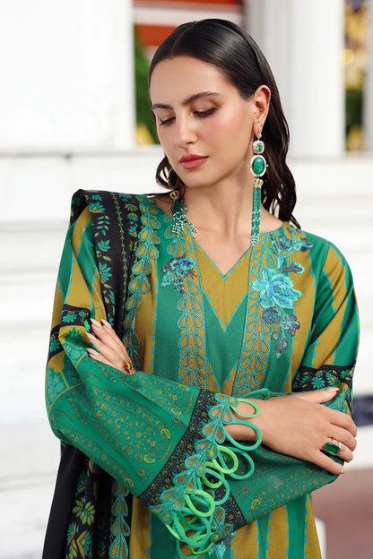 CHARIZMA Aniq Vol-01 2025 Fall Winter 3-PC Unstitched Embroidered Linen Collection ANW6-03