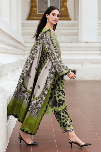 CHARIZMA Combination 3-PC Unstitched Embroidered Linen Collection CCW6-10