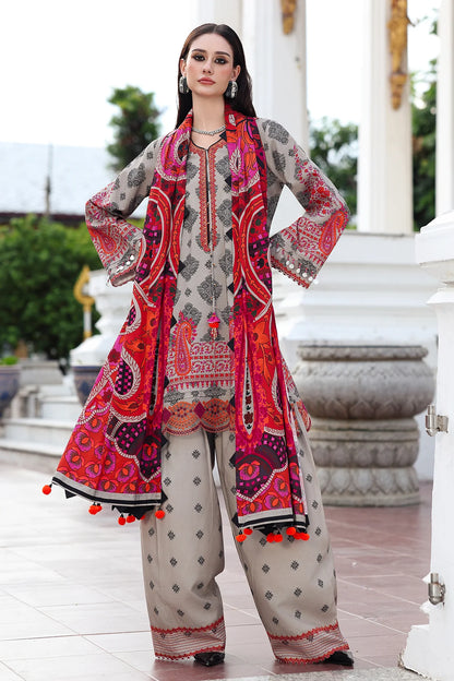 CHARIZMA Aniq Vol-01 2025 Fall Winter 3-PC Unstitched Embroidered Linen Collection ANW6-01