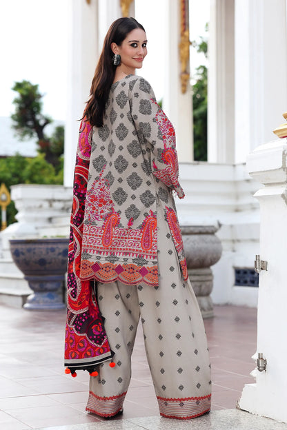 CHARIZMA Aniq Vol-01 2025 Fall Winter 3-PC Unstitched Embroidered Linen Collection ANW6-01