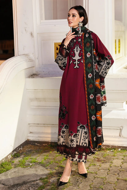 CHARIZMA Combination 3-PC Unstitched Embroidered Linen Collection CCW6-05