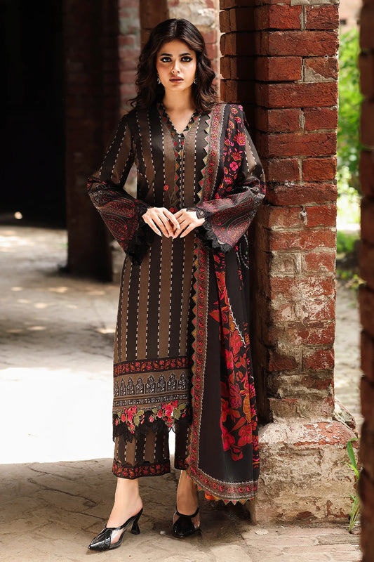 CHARIZMA Aniq Vol-01 2025 Fall Winter 3-PC Unstitched Embroidered Linen Collection ANW6-09
