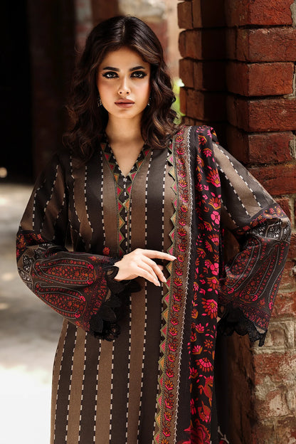 CHARIZMA Aniq Vol-01 2025 Fall Winter 3-PC Unstitched Embroidered Linen Collection ANW6-09