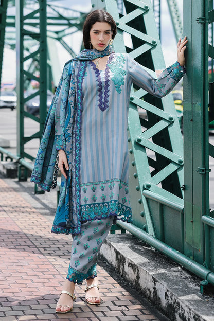 CHARIZMA Combination 3-PC Unstitched Embroidered Linen Collection CCW6-06