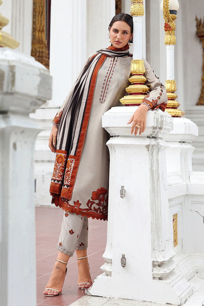 CHARIZMA Aniq Vol-01 2025 Fall Winter 3-PC Unstitched Embroidered Linen Collection ANW6-05
