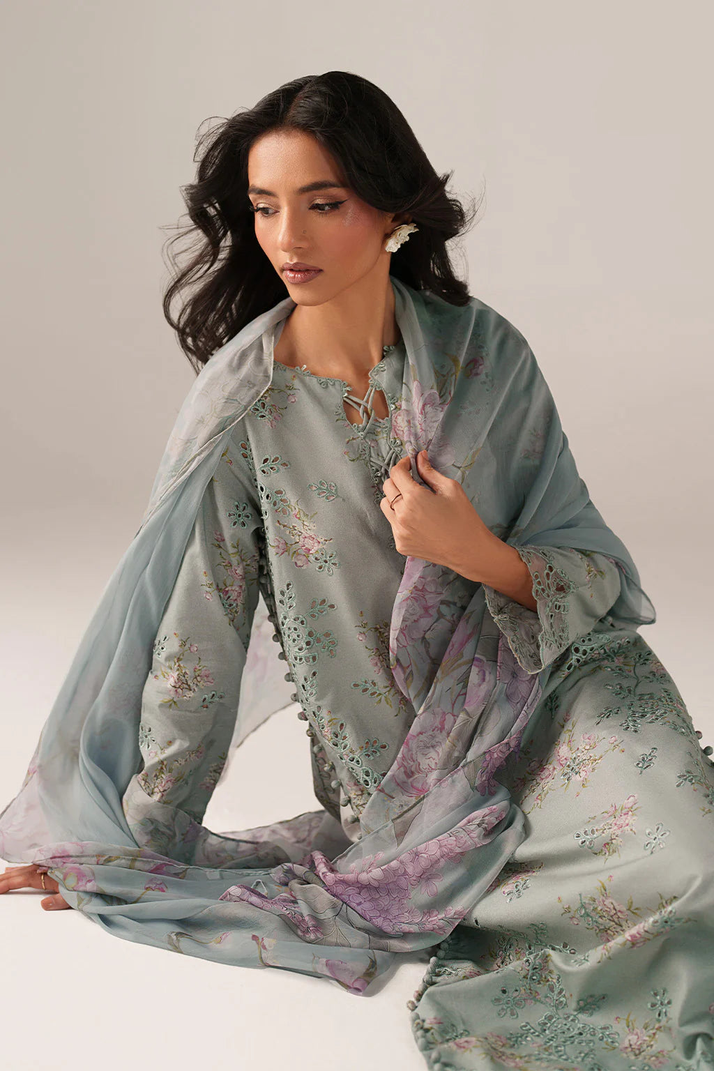 IZNIK Spring Summer 26 SS-12 Embroidered Lawn