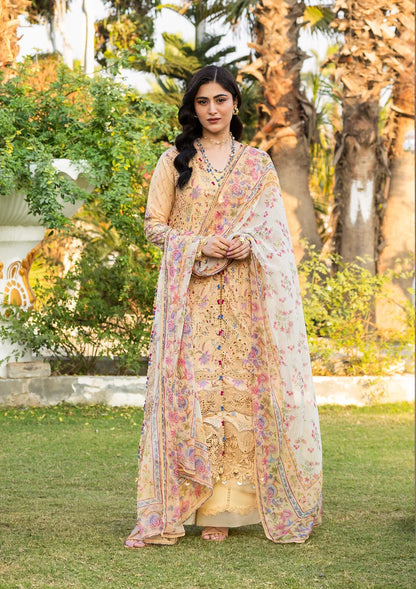 ELAF ERC-5B KHUSHEE Print ChikanKari