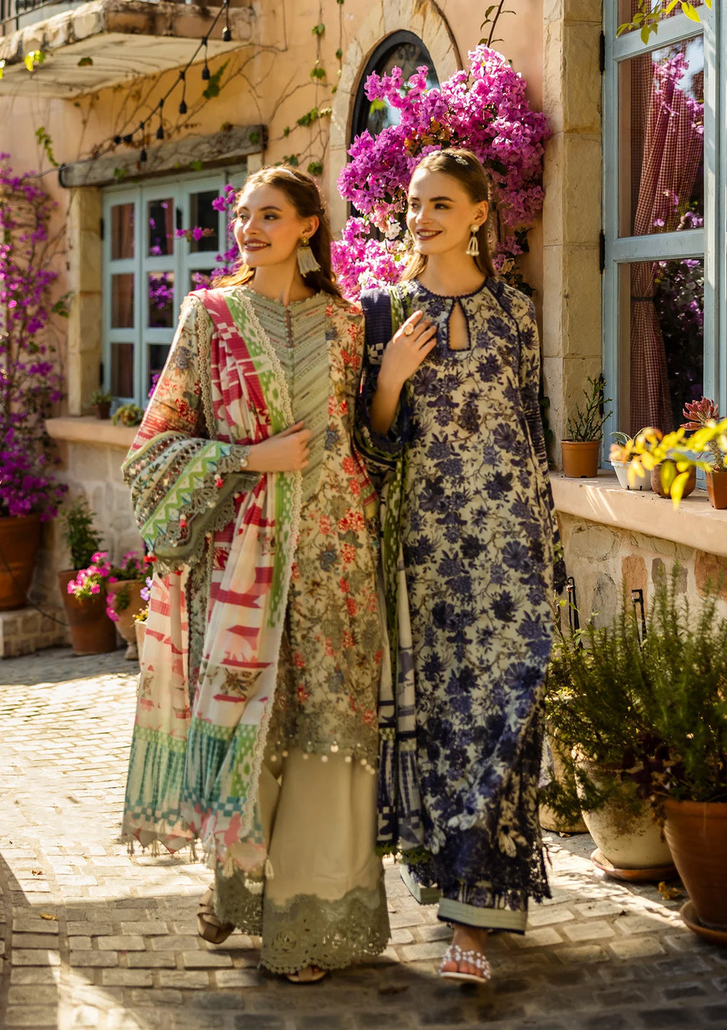 ELAF Print Chikankari ELK-01B GIARDINO