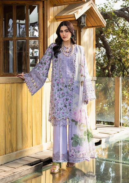 ELAF ERC-6B IRIS Print Chikankari Lawn
