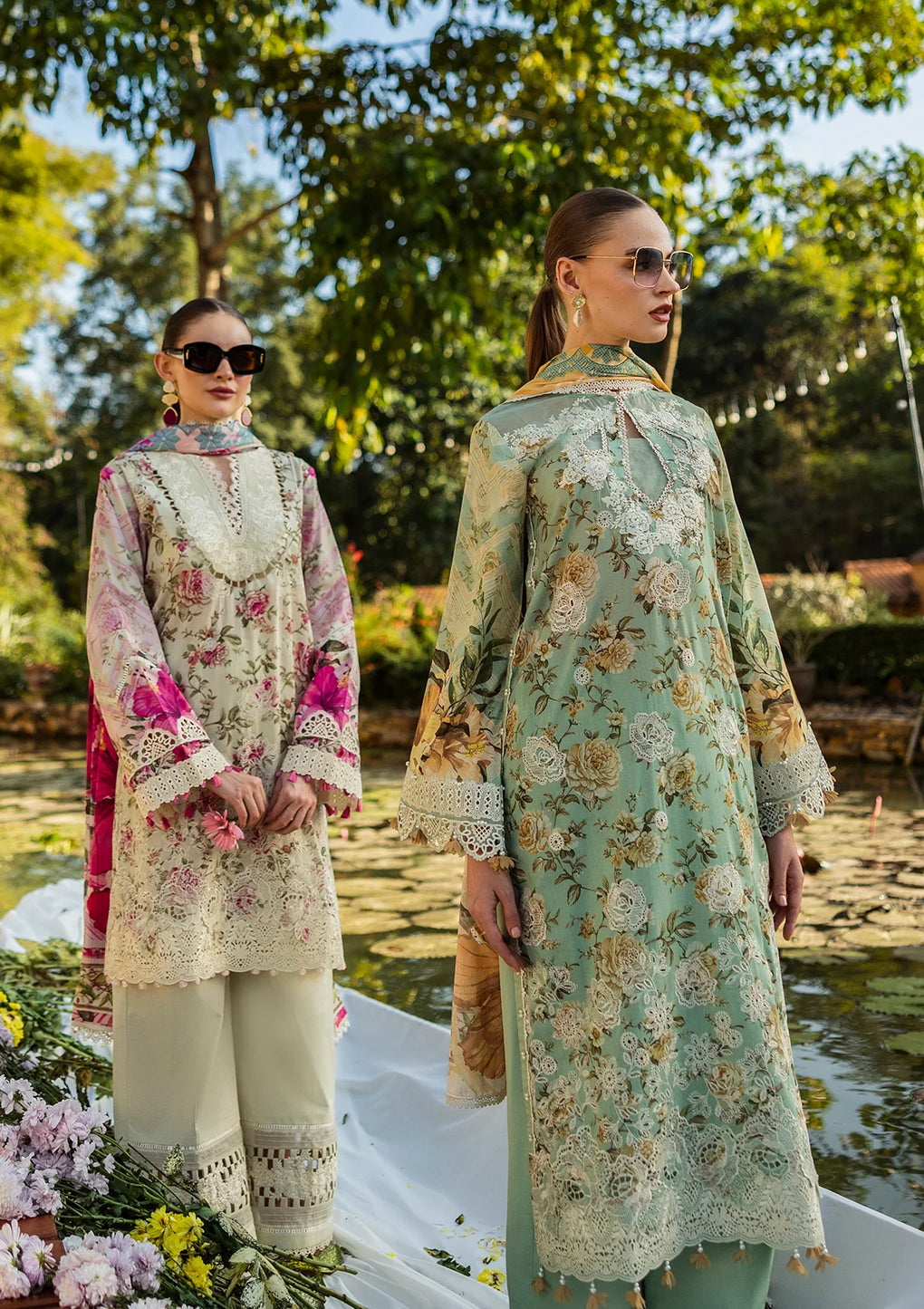 ELAF Print Chikankari ELK-06A PISTACHIO DREAMS