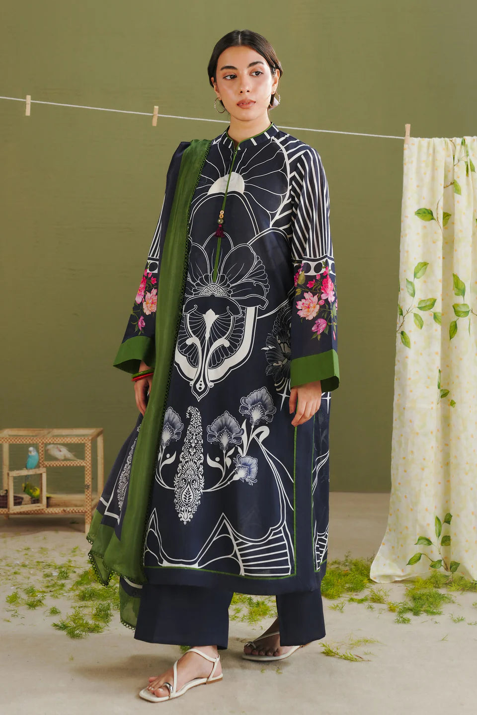 ZARA SHAHJAHAN Coco Prints  Raya-10B