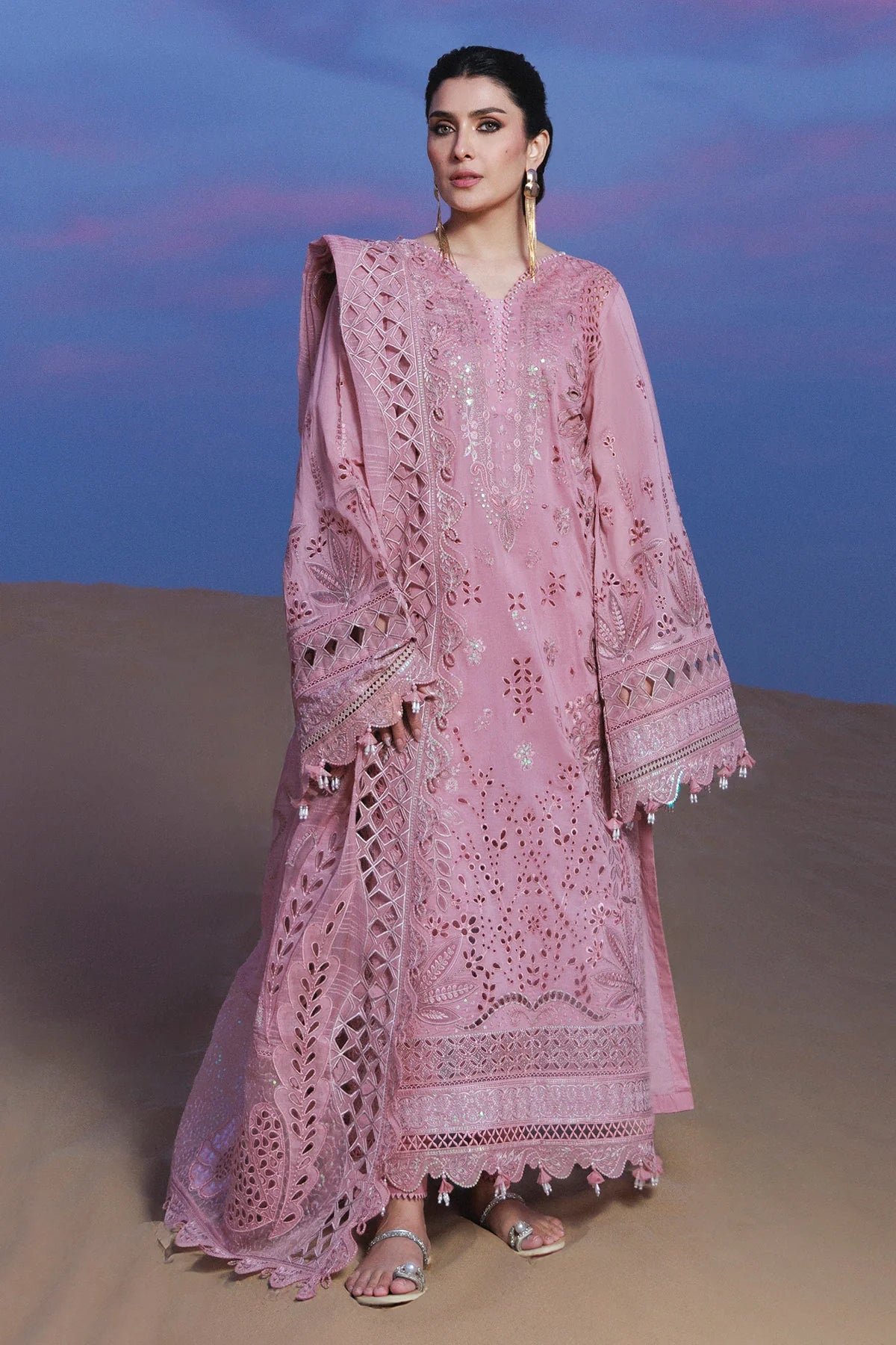 Nureh NE-232 Aman Unstitched Luxury Lawn