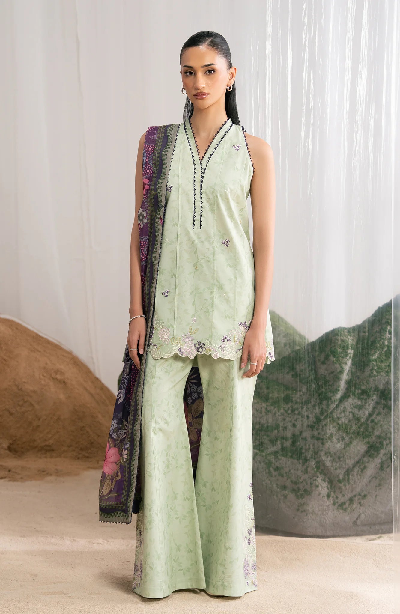 SERAN Nysa Cambric Celadon D-01