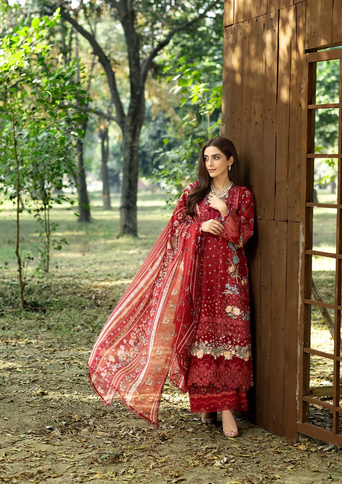 ELAF ERC-1B MARJAAN Print Chikankari Lawn