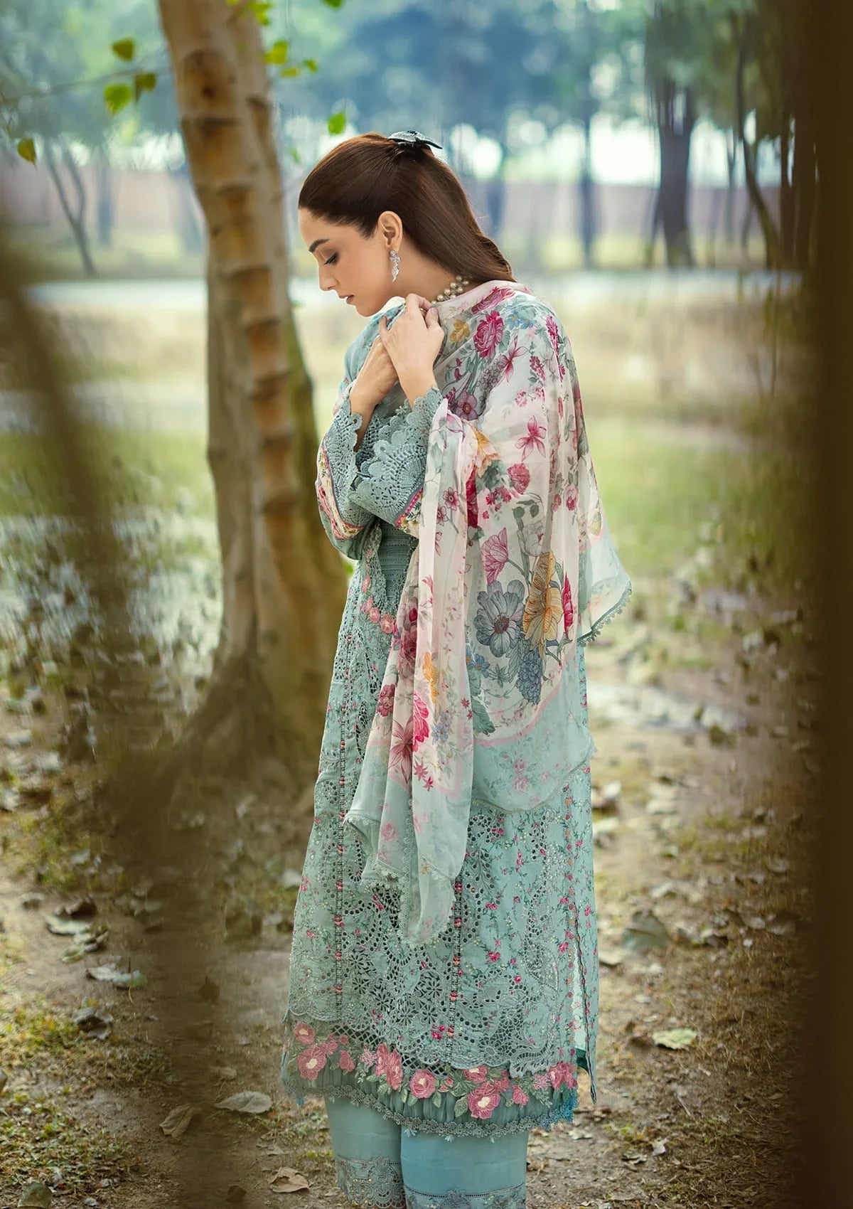 ELAF ERC-2B BATIK Print Chikankari Lawn