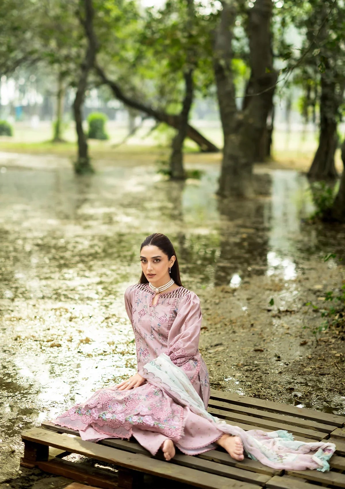 ELAF PREMIUM ChikanKari Prints ERC-8A SAHAA