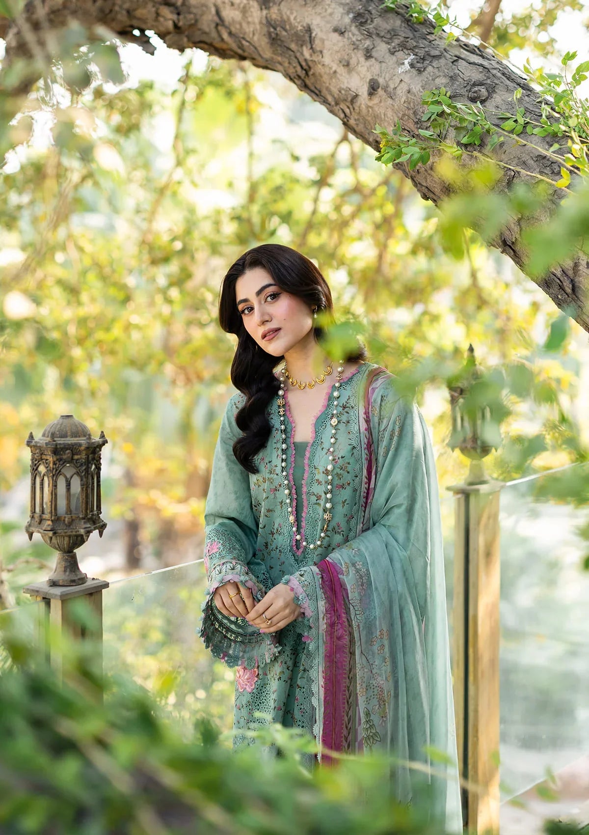 ELAF ERC-4B NAYAB Print Chikankari Lawn