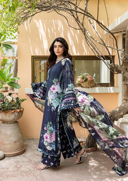 ELAF PRINTS CHIFFON ECD-4B TWILIGHT GARDEN