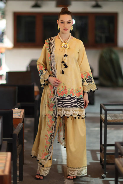 CHARIZMA Combination Unstitched Embroidered Lawn Collection CC6-06