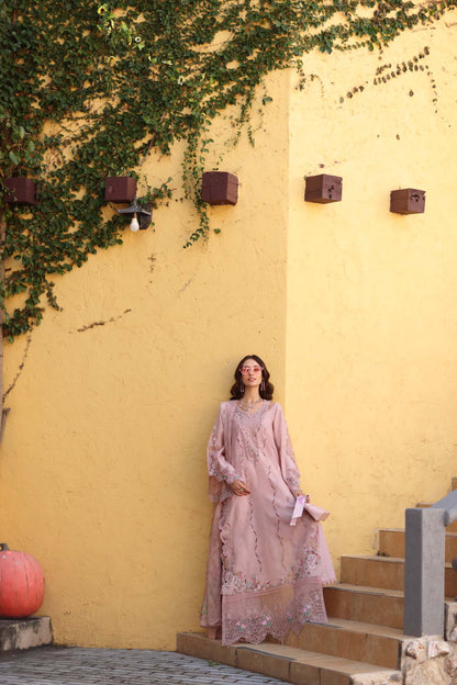 NOOR By Saadia Asad Luxe Chikankari D2-A Pink