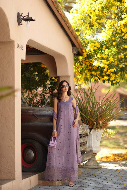NOOR By Saadia Asad Luxe Chikankari D4-A French Violet