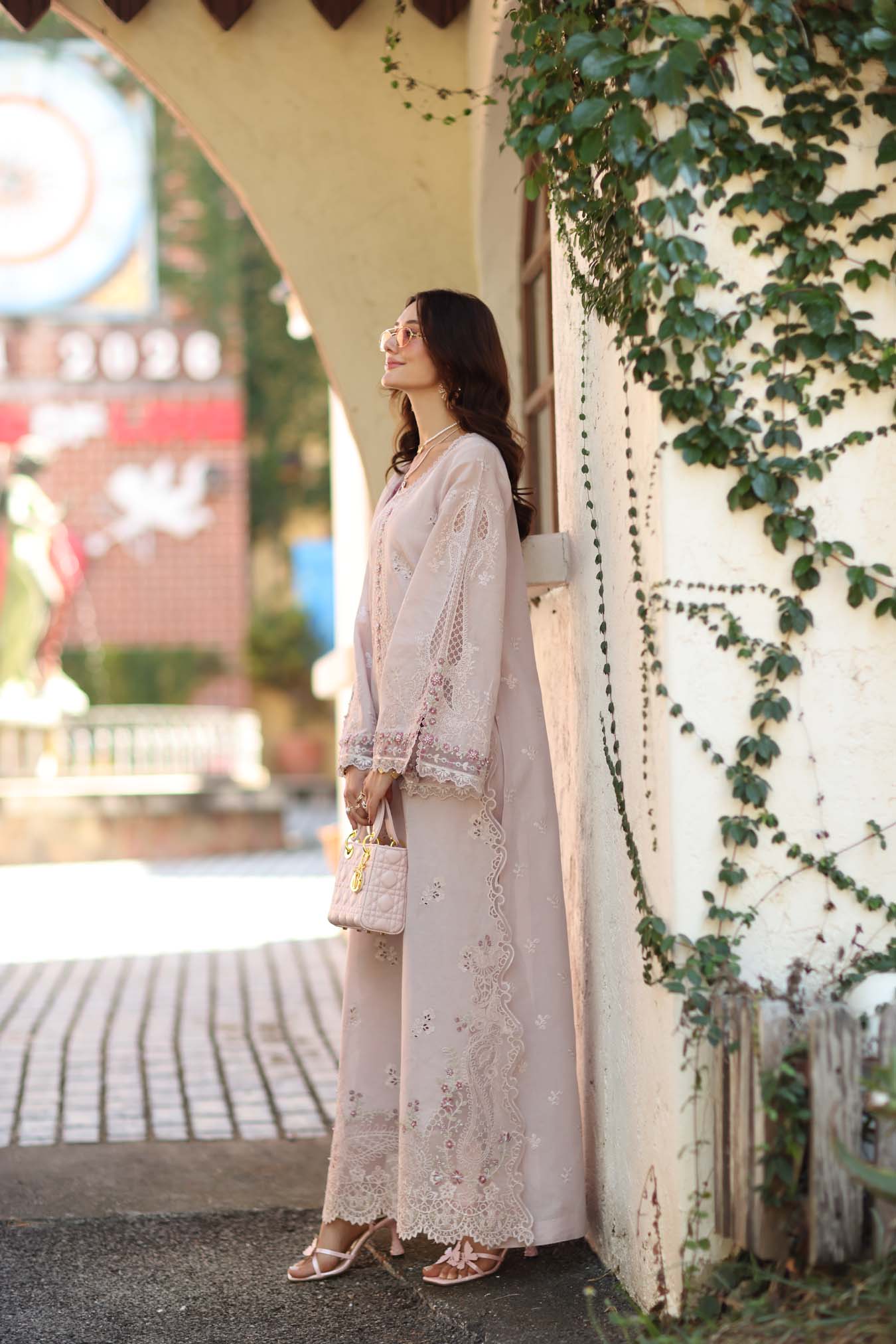 NOOR By Saadia Asad Luxe Chikankari D7-A Soft Rose Mink