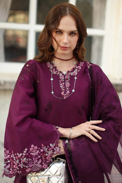 NOOR By Saadia Asad Luxe Chikankari D1-A Plumberry