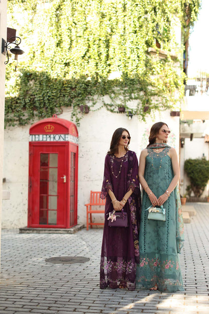 NOOR By Saadia Asad Luxe Chikankari D5-A Itten Plum