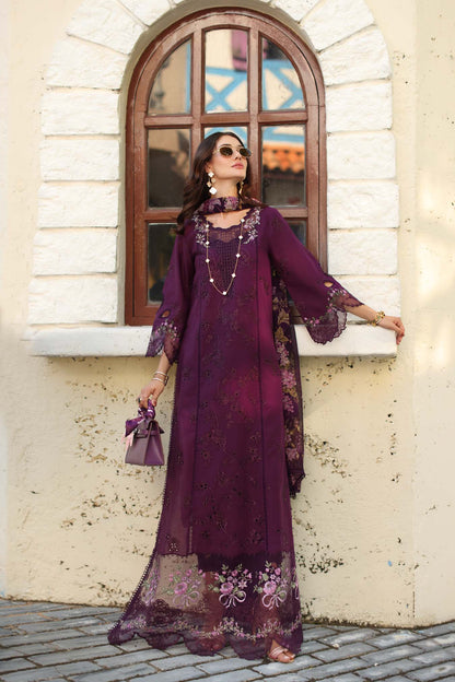 NOOR By Saadia Asad Luxe Chikankari D5-A Itten Plum