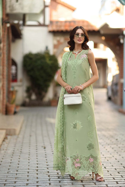 NOOR By Saadia Asad Luxe Chikankari D3-A Pistachio