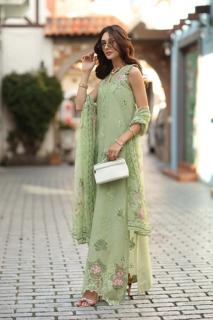 NOOR By Saadia Asad Luxe Chikankari D3-A Pistachio