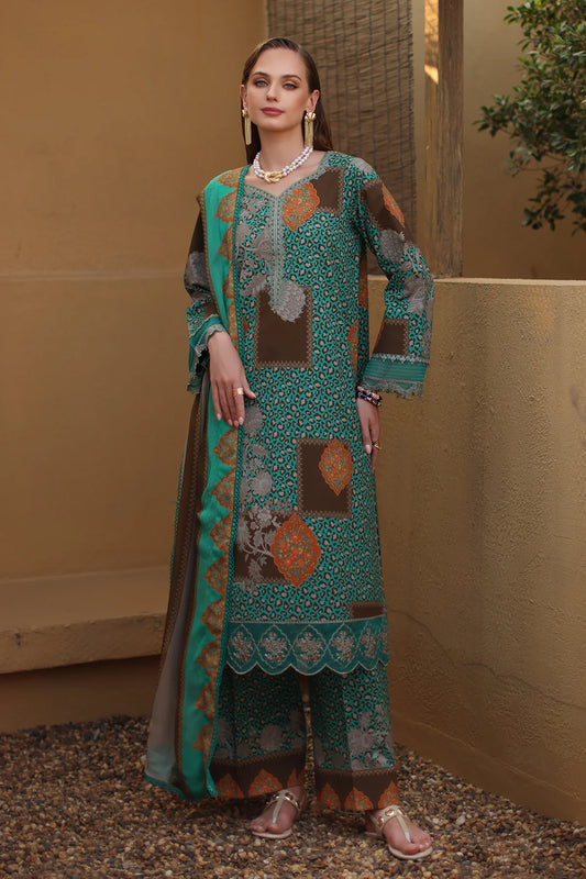 CHARIZMA Combination Unstitched Embroidered Lawn Collection CC6-09