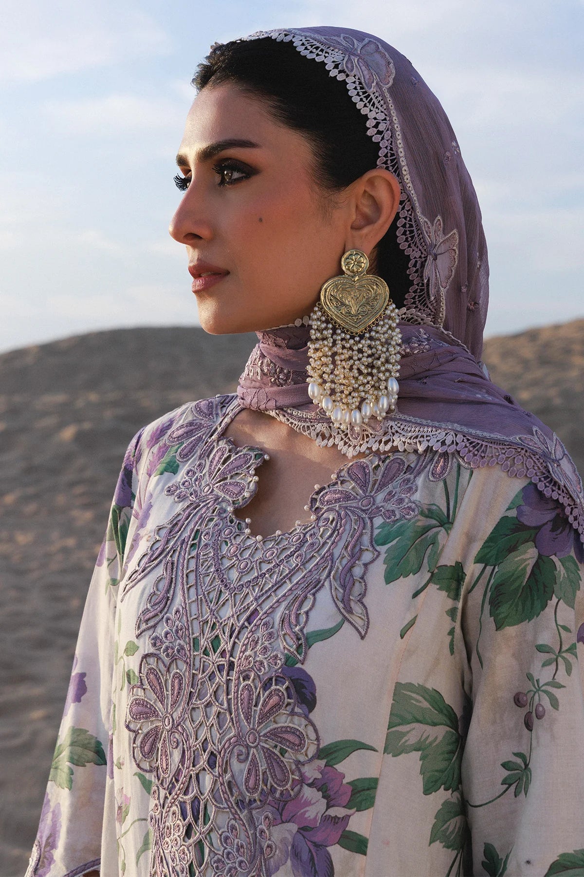 Nureh NE-231 Aman Unstitched Luxury Lawn