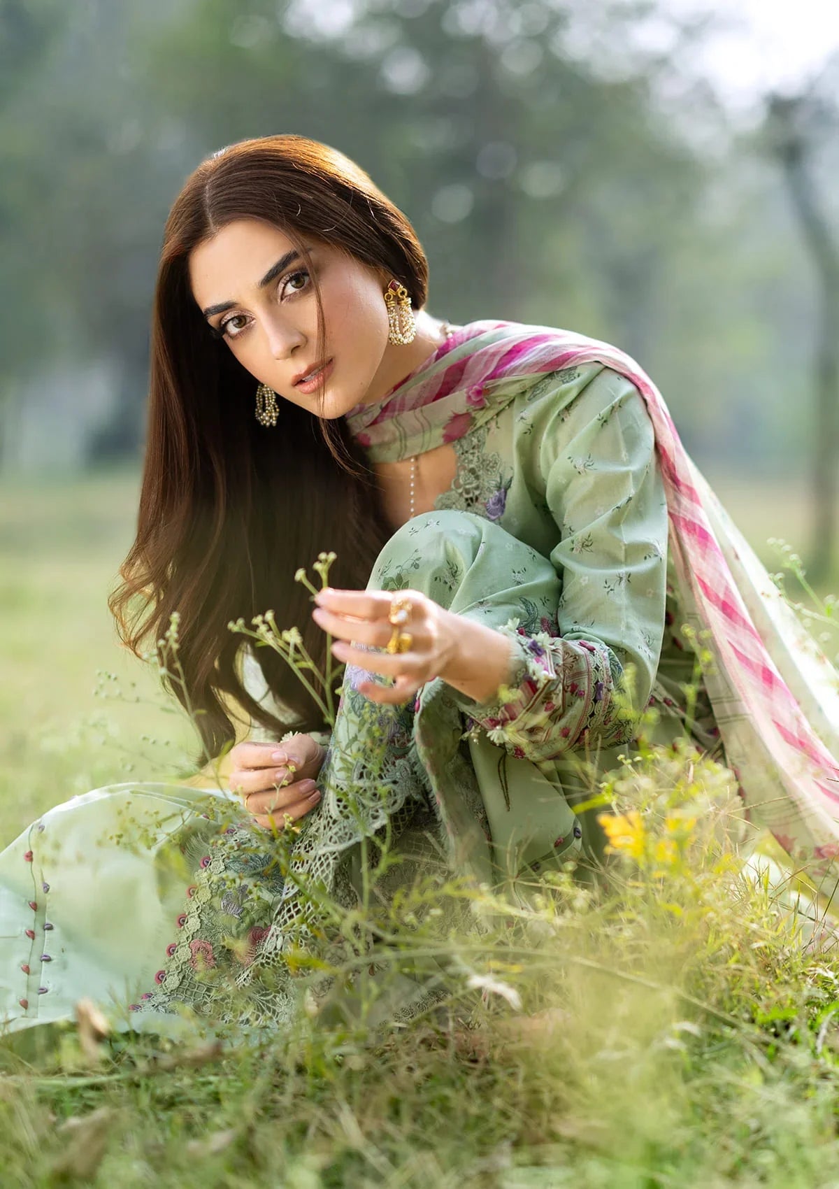 ELAF ERC-7B NAHL Print ChikanKari