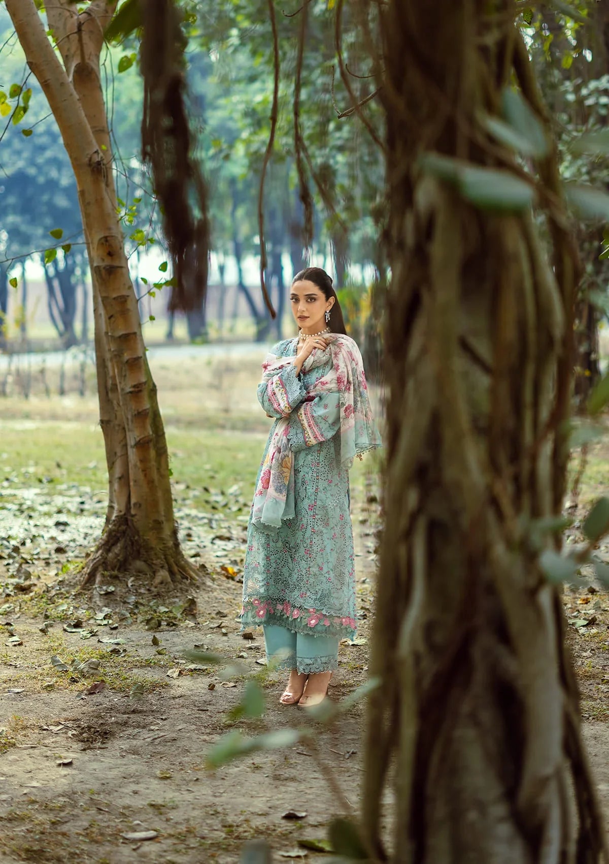 ELAF ERC-2B BATIK Print Chikankari Lawn