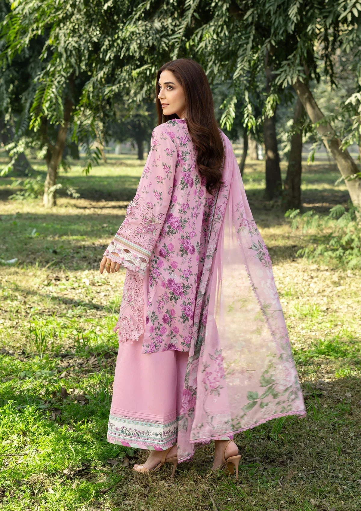 ELAF ERC-3A MAN MAYAL Print Chikankari Lawn